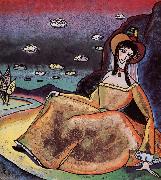 Wassily Kandinsky No arany ruhaban oil painting